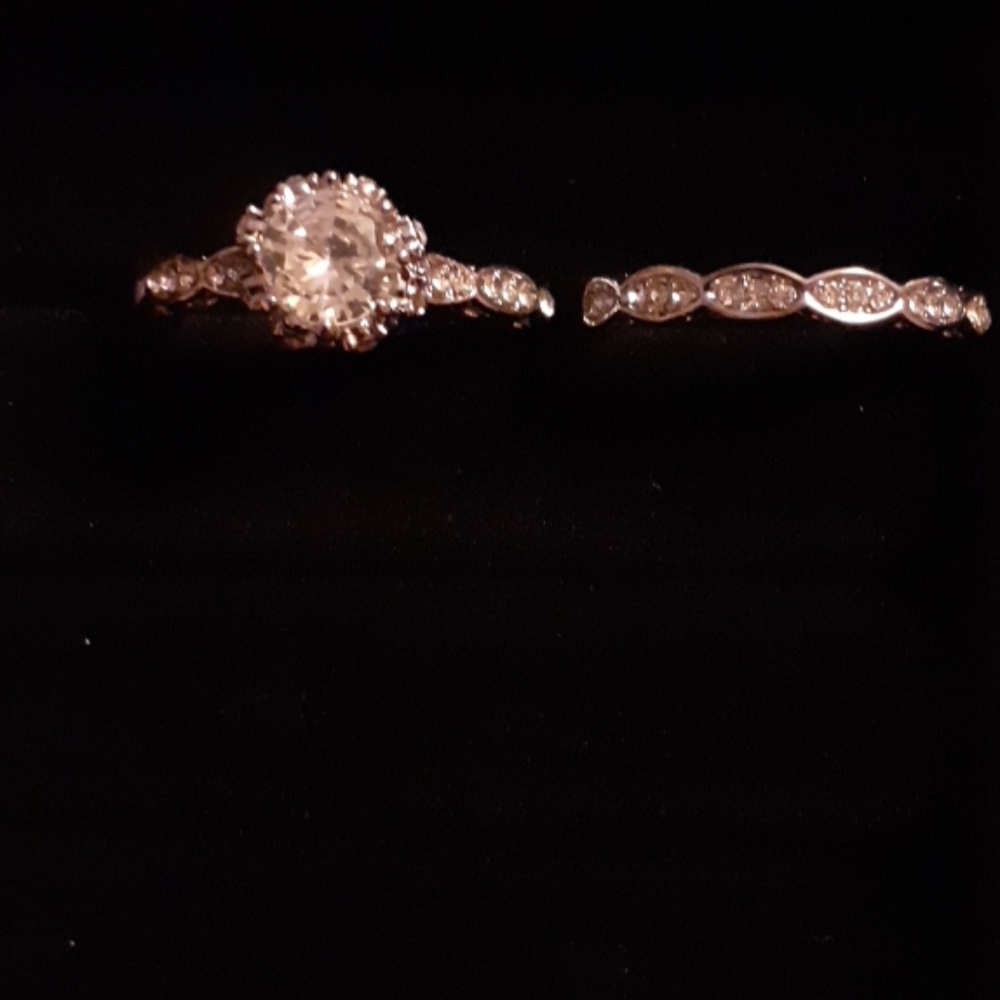 Nwot 925 sterling silver wedding set